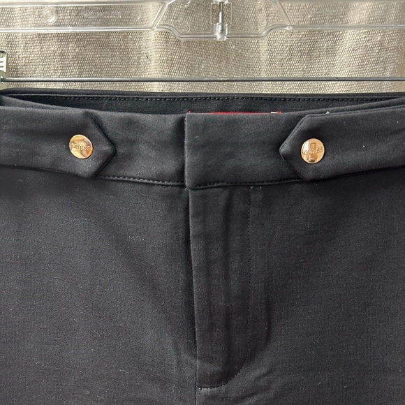 Guess / NWT/ SRIS Ponte Jet Black Flare Pants/ size L - Picture 2 of 10